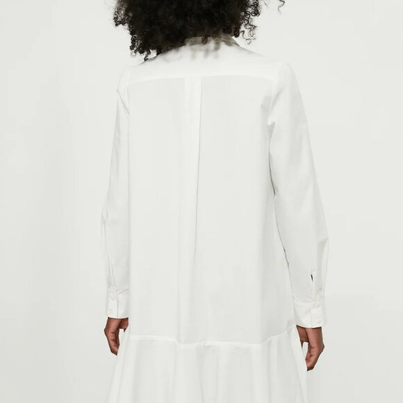 Tuckernuck White Cotton Poplin Callahan Shirt Dress Size Large - Picture 2 of 7